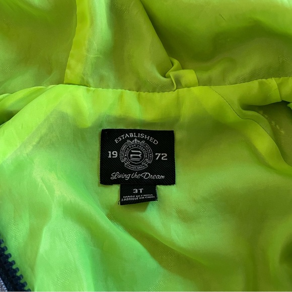 Toddler Boy Wind Jacket Zip Up with Pockets and Hoodie 3T - Picture 4 of 4